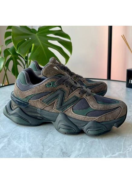 Коричневі Осінні кросівки чоловічі і жіночі new balance 9060 beef and broccol brown black | нью беланс 9060 коричневі чорні No Brand