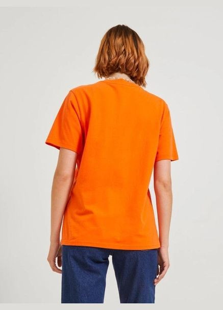 Оранжевая летняя футболка JJXX