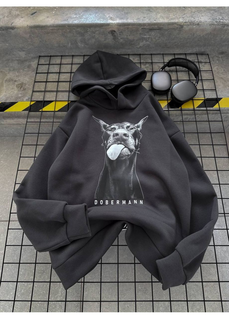 Худой женский на флисе принт доберман Osoblyva (366288859)