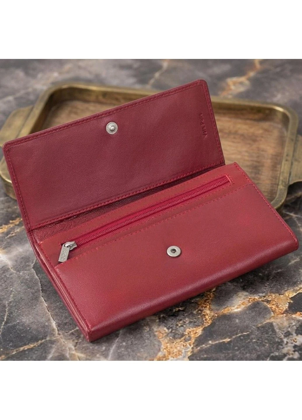 Женский кошелек натуральная кожа Cortina 5048 rosso (90317) Красный Tony Perotti (402543036)