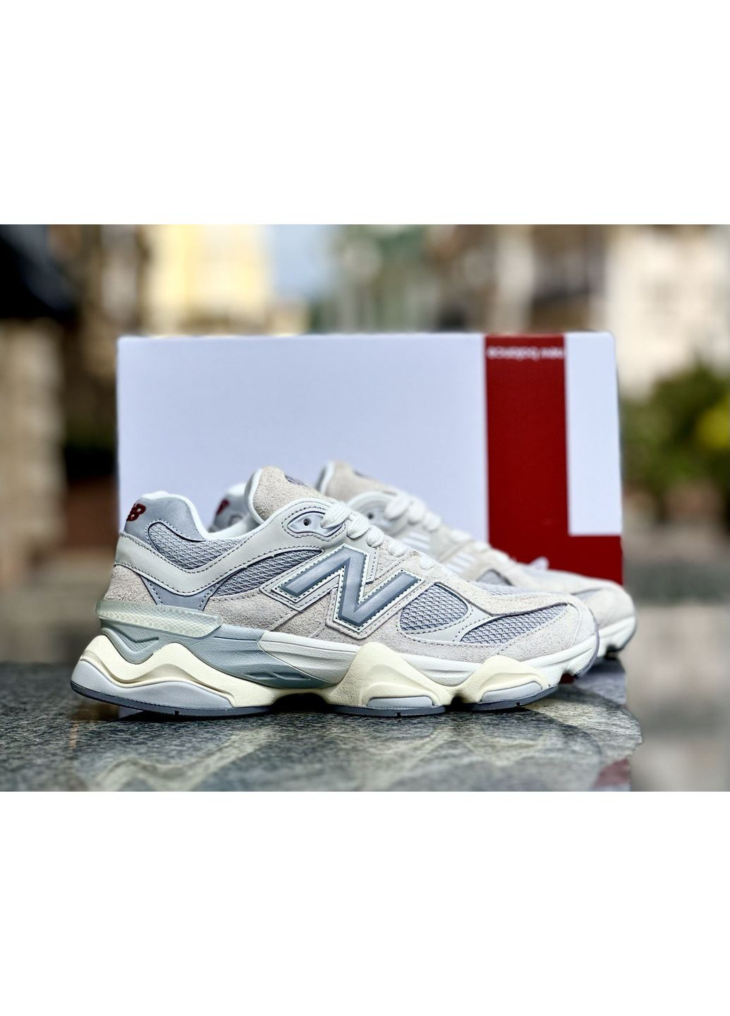 Сірі Осінні кросівки чоловічі new balance 9060 joe freshgoods inside voices sea salt mindful grey нью беланс 9060 No Brand