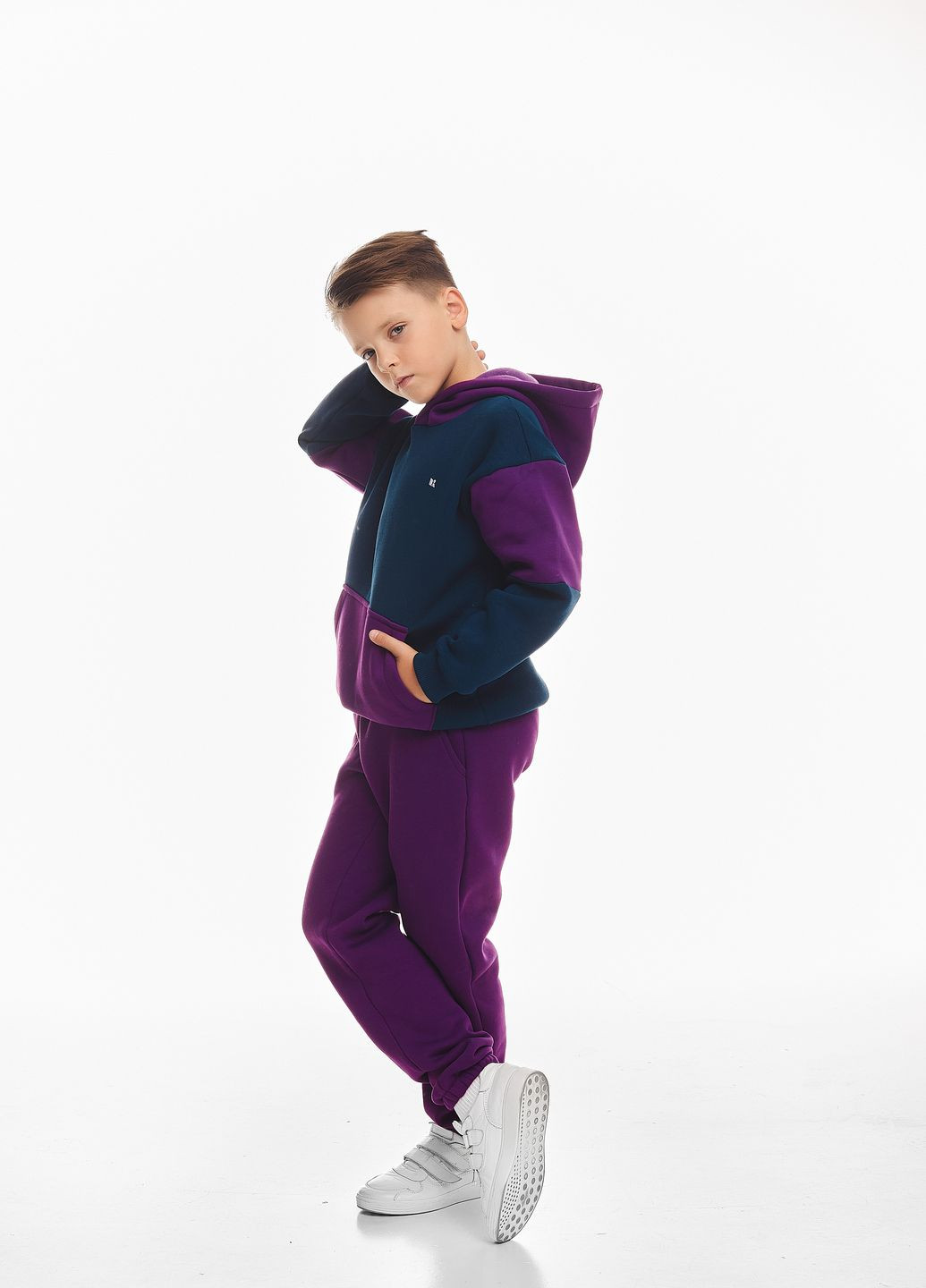 Детский спортивный утепленный костюм на флисе для мальчика Kindamor Active Heat 2024-2025 (302663617)