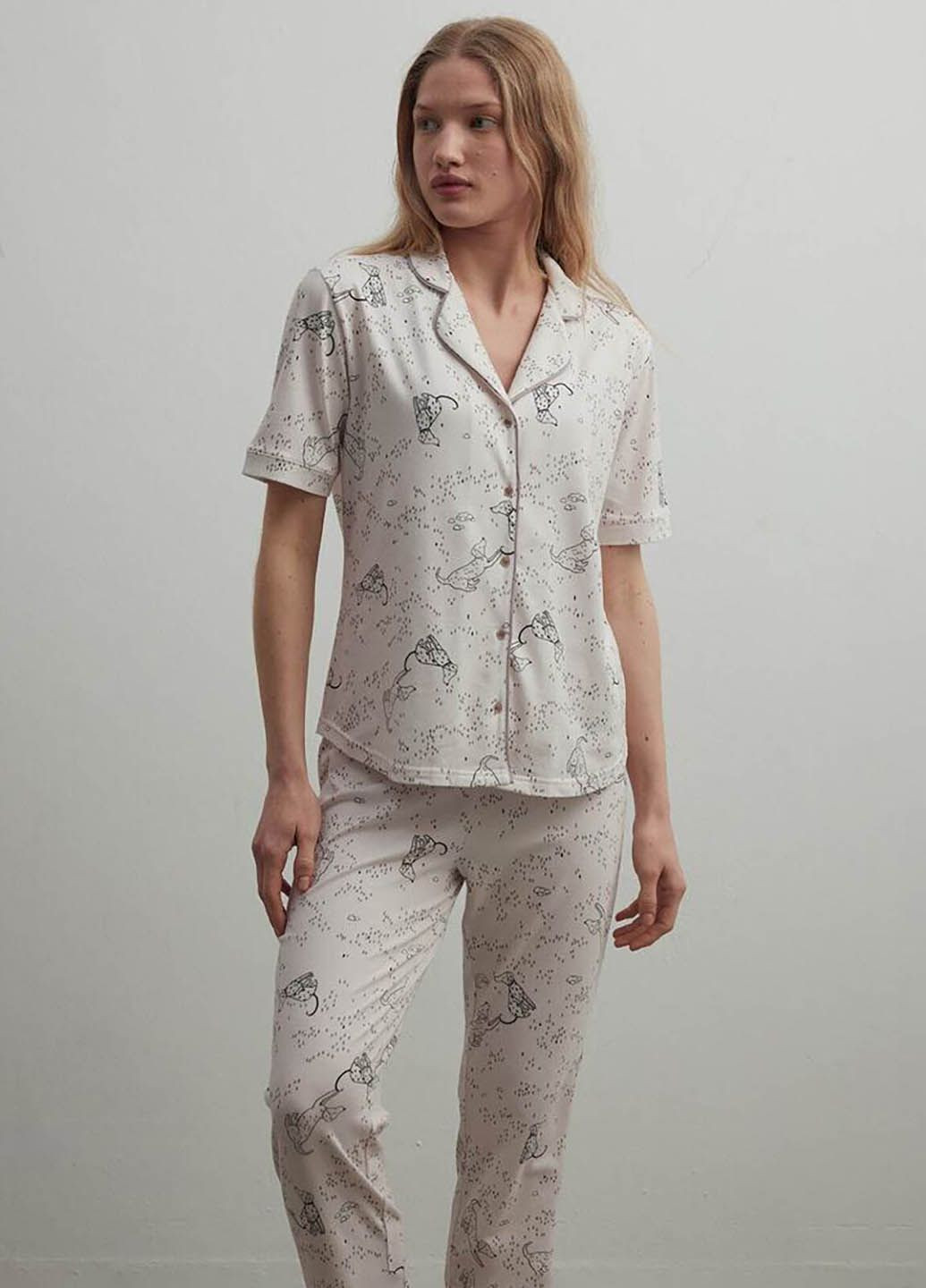 Кремовая всесезон пижама Hays