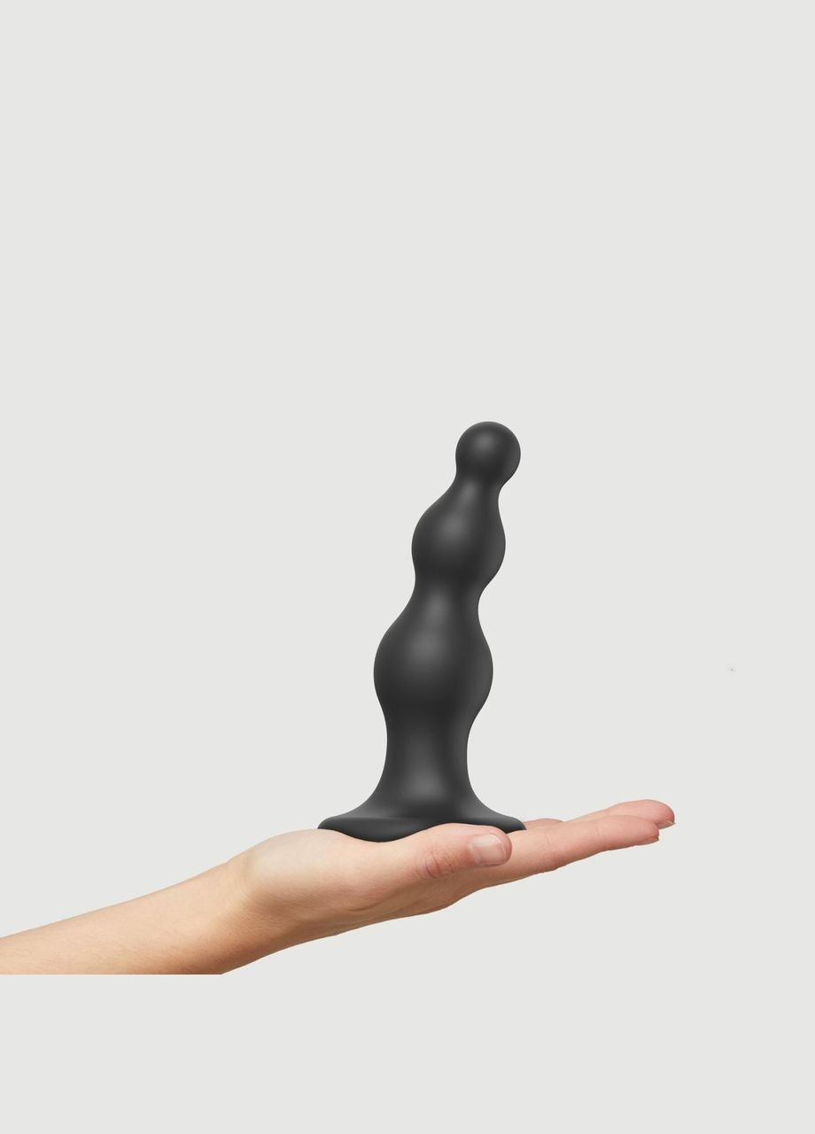 Насадка для страпона Dildo Plug Beads Black M Strap-On-Me (303885859)