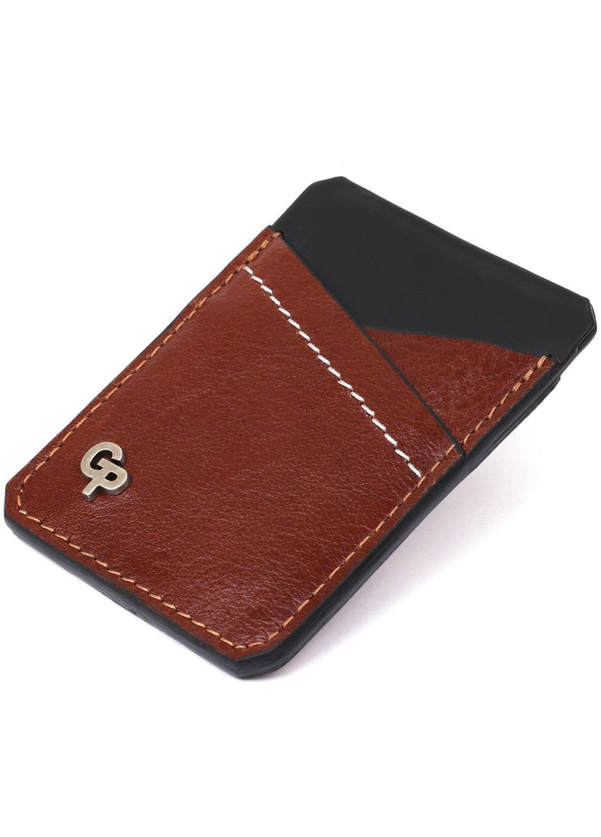 Мужской кожаный картхолдер 11364 Коричневый Grande Pelle (331913446)