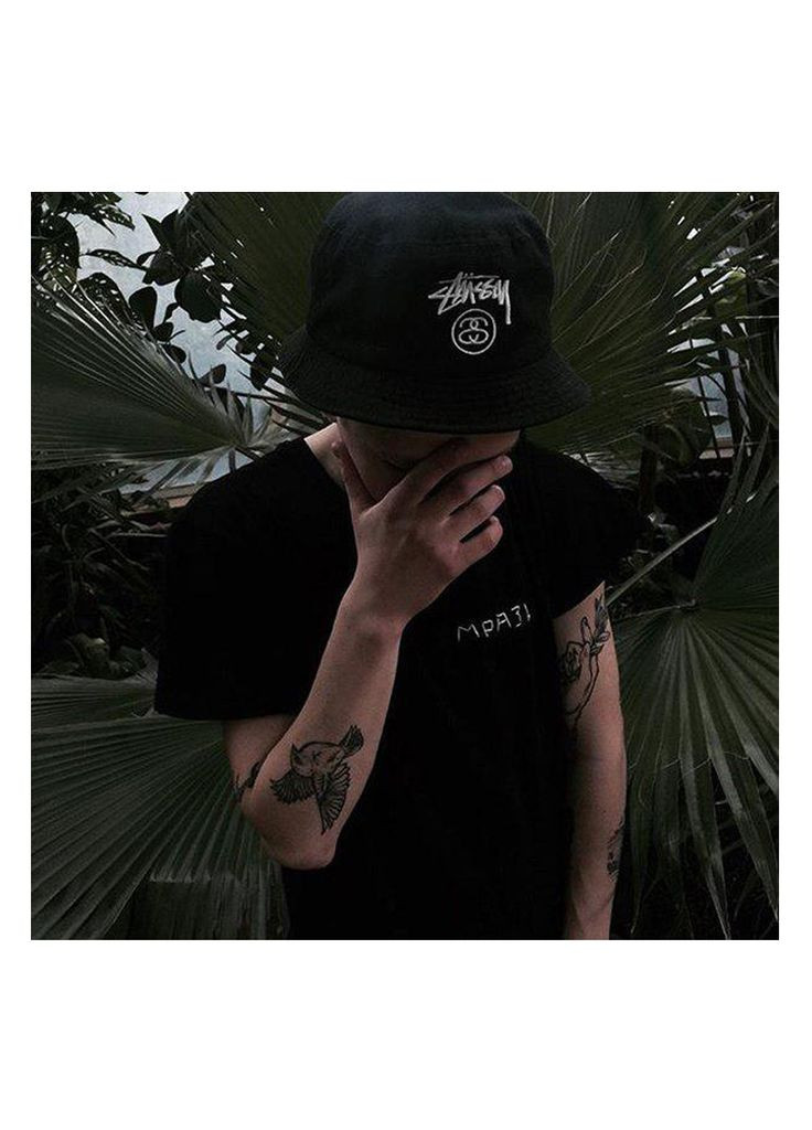 Панама чёрная Stussy Stüssy Black Bucket Hat Mens (356677611)