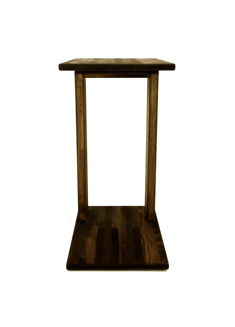 Приставний столик з дерева Макасар капучино (ДНС-001109) No Brand (328080807)