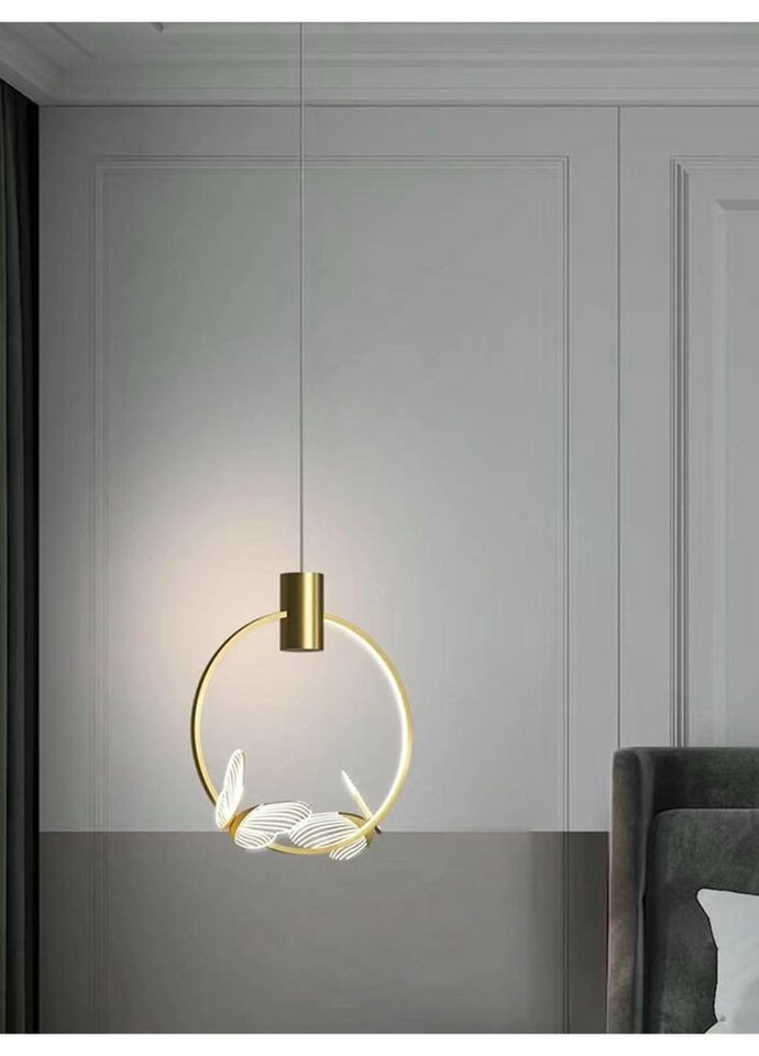 Люстра світлодіодна підвісна LED світильник для квартири на стелю ледве 27277 Золото 45-100х23х33 см. Sunnysky (324396071)