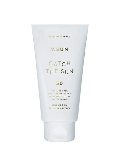 Солнцезащитный крем для лица Sun Cream Face Sensitive SPF 50 Perfume Free, 75 мл (4260672140138) V.Sun (385440467)