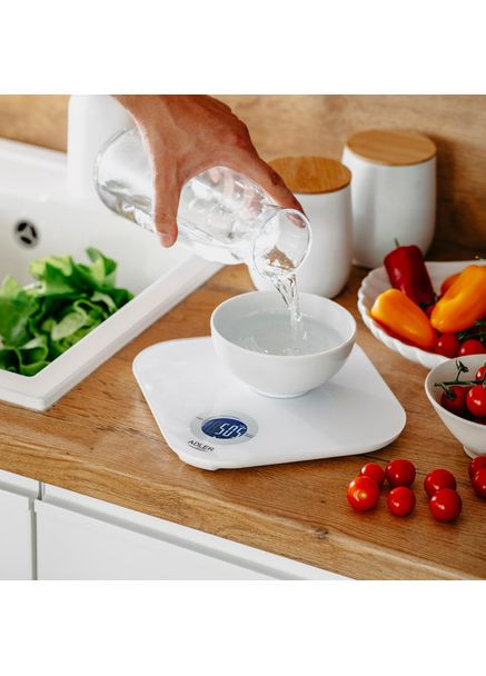 Весы кухонные AD 3180 LCD 10 кг белые Adler (364106550)