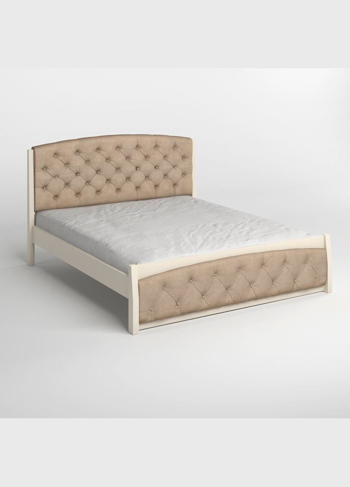 Двоспальне дерев'яне ліжко Мехіко (S0505Y30R)/Аляска 23 (Бежевий) 140х200 см (MBG-12076) Mebigrand (368281511)