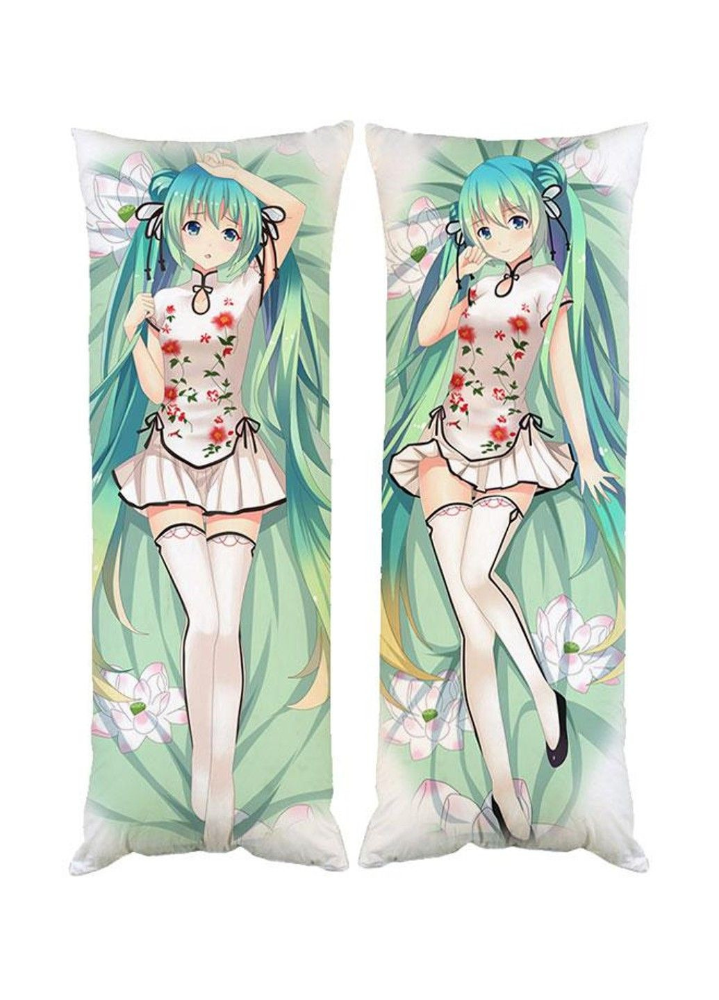 Подушка дакимакура Вакалоид Мику Хатцуне декоративная ростовая подушка для обнимания двусторонняя No Brand (329433211)