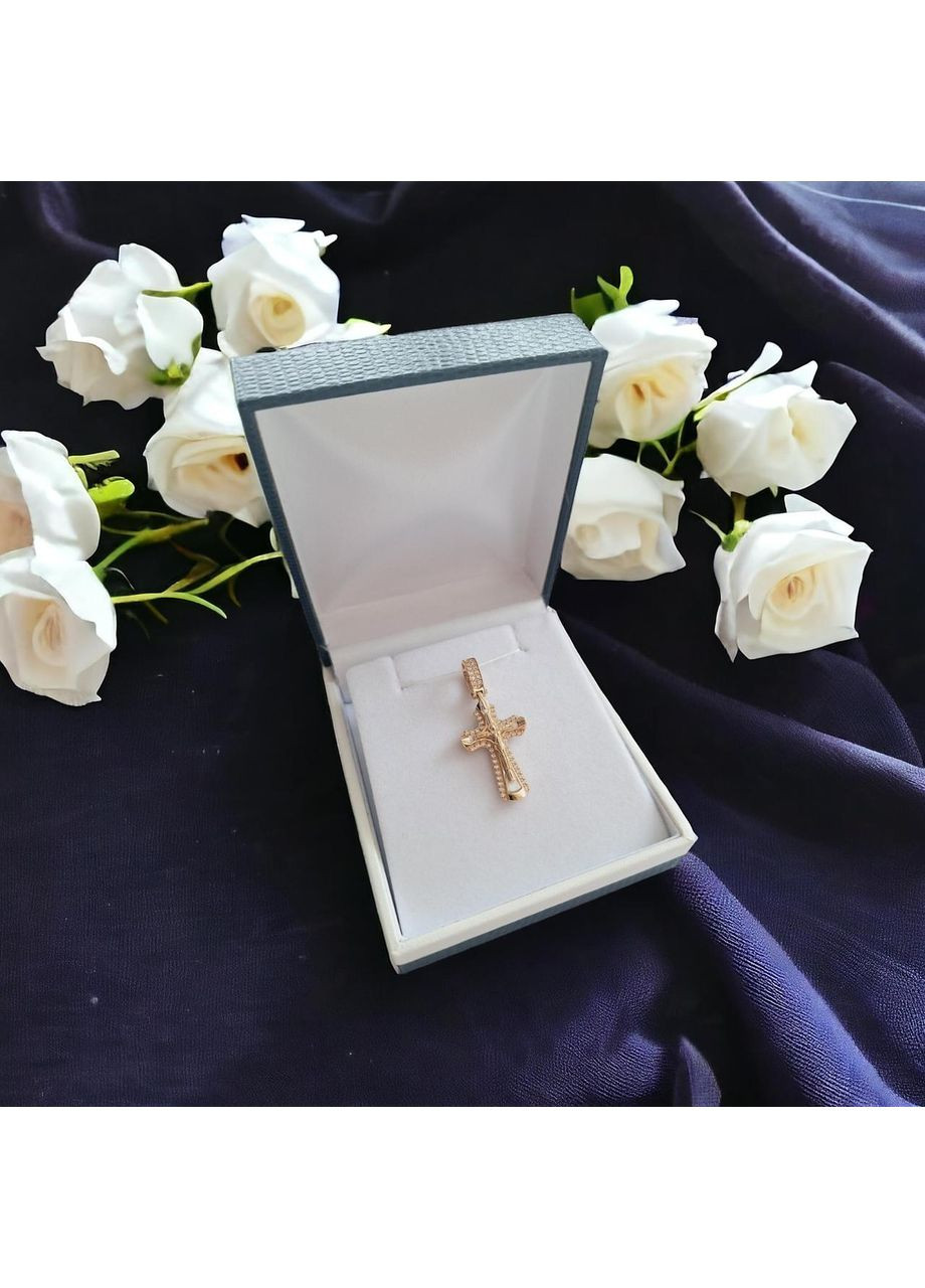 Золотой крестик с распятием Акипан (3,2см х 1,7см) 270065е-1п Tango (365268240)