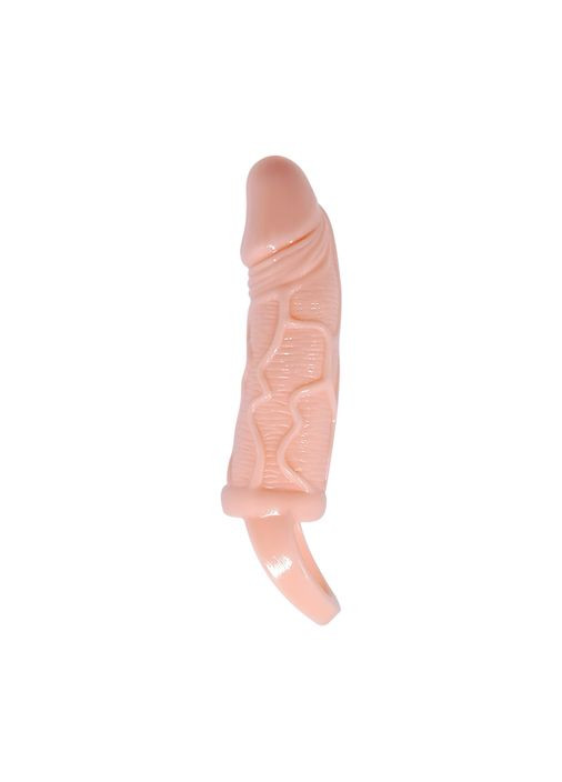 Насадка на пеніс Men Extension Vibrating Penis Sleeve Тілесна - CherryLove LyBaile (282708710)