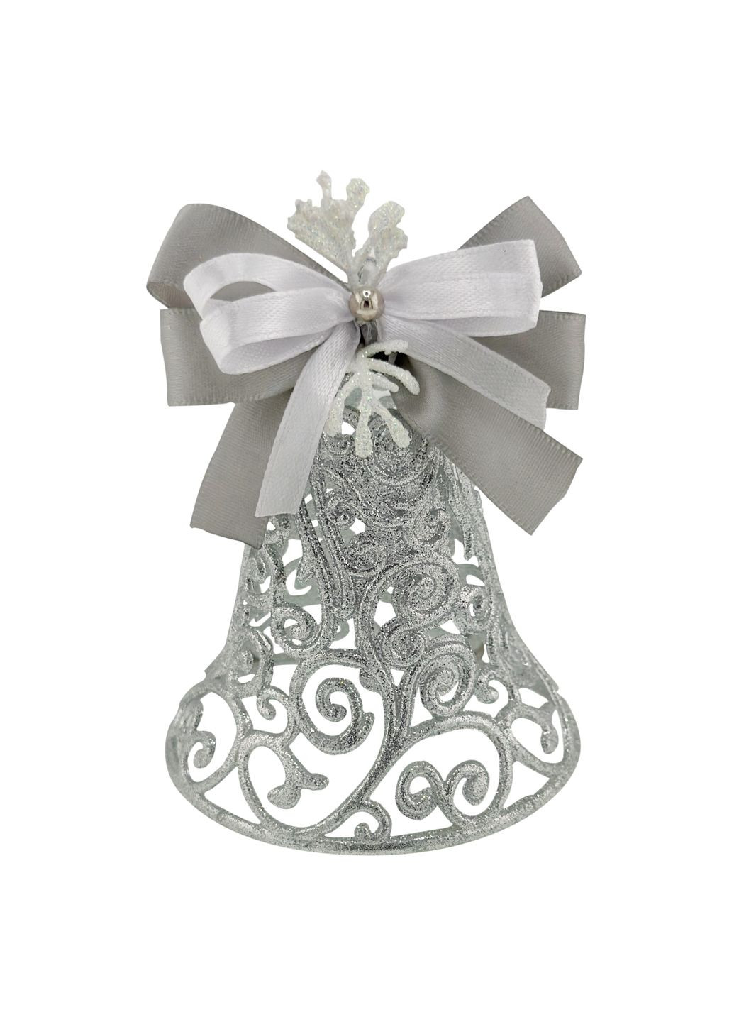 Прикраса новорічна Дзвіночок ажурний з декором №9 8х8х11 см MIS LT (365627726)