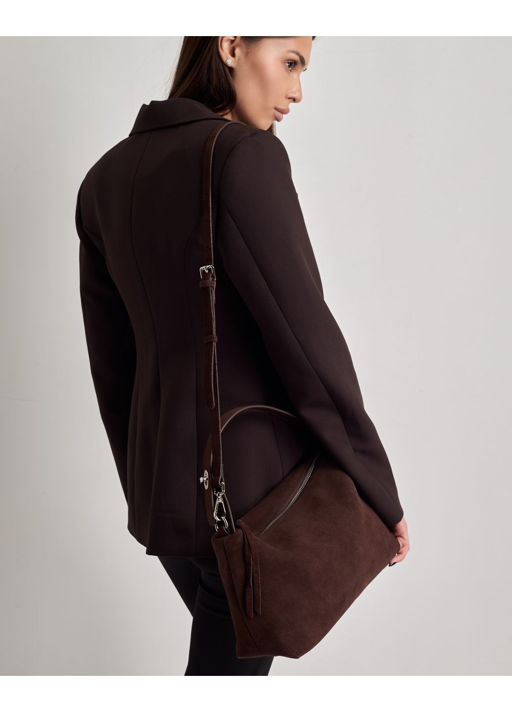 Сумка женская светло-коричневая замша Lonza (371763328)