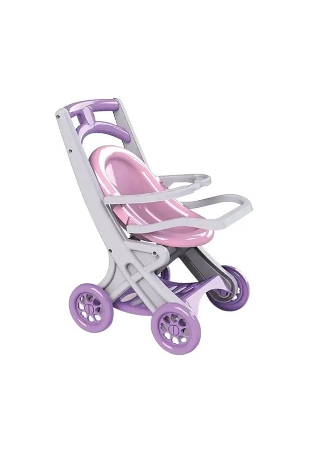 Коляска для ляльок з шезлонгом Toys 0122/04 Сіро-рожева Doloni (329886733)