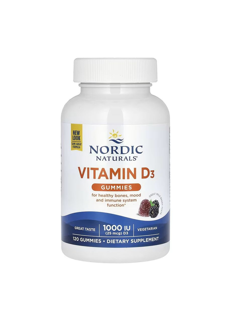 Vitamin D3 Gummies - 120 gummies Nordic Naturals (371777092)