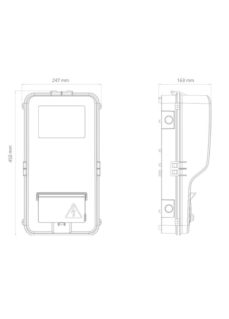 Ящик распределительный для 3-фазных счетчиков электроэнергии DOT.3 IP54 Nik (340535006)