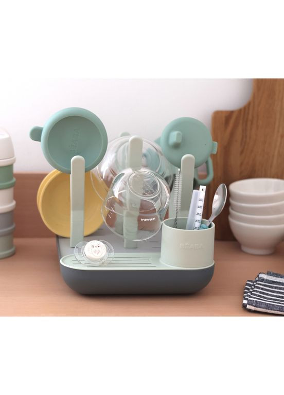 Сушарка для посуду Forest, зелений/сірий () Beaba 911731 (331789189)