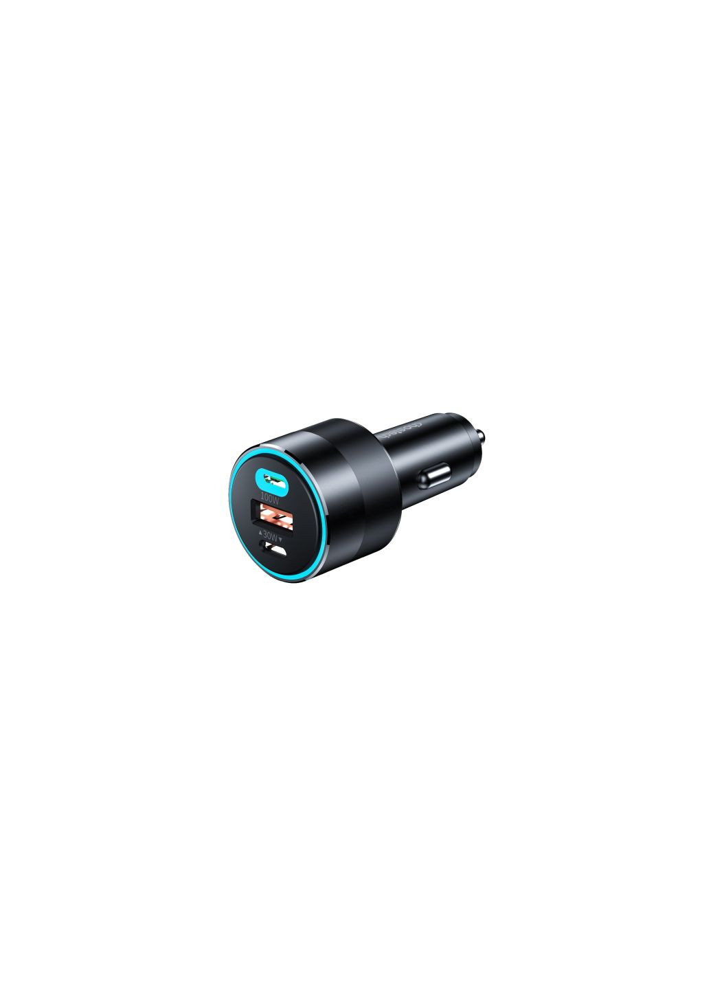 Зарядний пристрій (TC0011-BK) CHOETECH car 2хUSB-C+USB-A 130W QC3.0/PD/PPS black (370016562)