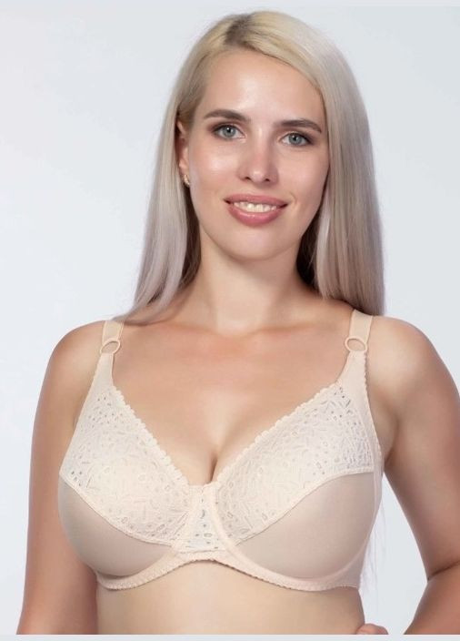 Бежевий бюстгальтер на кісточках із м'якою чашкою коригуючий бежевий Elita з кісточками поліамід, еластан