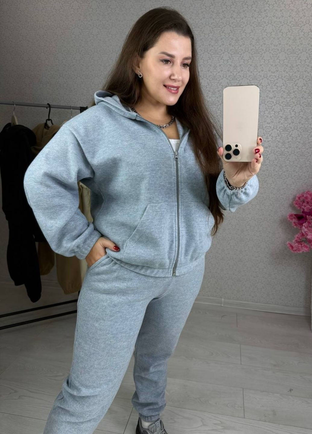 Костюм двійка: Кофта на блискавці та штани Tik-Tak (341736408)