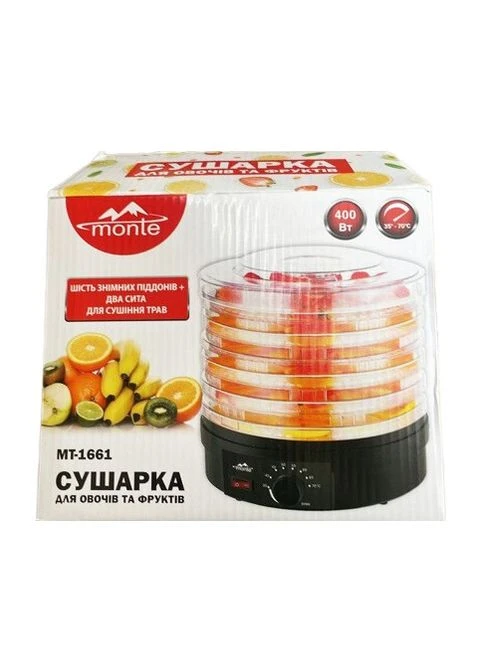 Электросушилка для овощей и фруктов (MT-1661) Monte (334005043)
