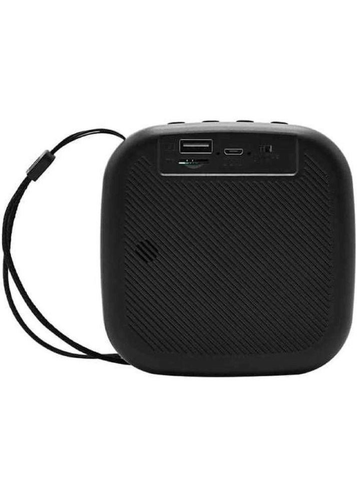 Колонка Bluetooth L011 портативна акустика з насиченим звуком FM-радіо та підтримкою USB microSD і AUX з RGB 5 Вт Чорний No Brand (366734759)