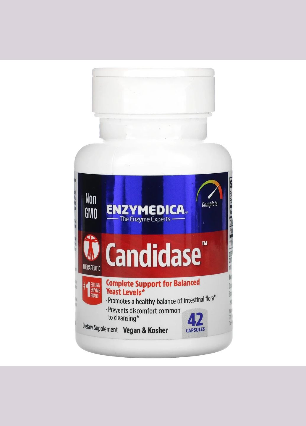 Кандидаза Candidase для балансу кишкової флори 42 капсули Enzymedica (264648187)