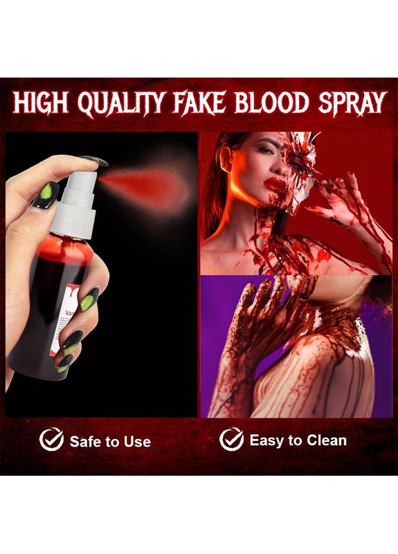 Жидкий латексный Набор для макияжа SFX с спреем для крови и спонжем аппликатором Veronni (370440522)