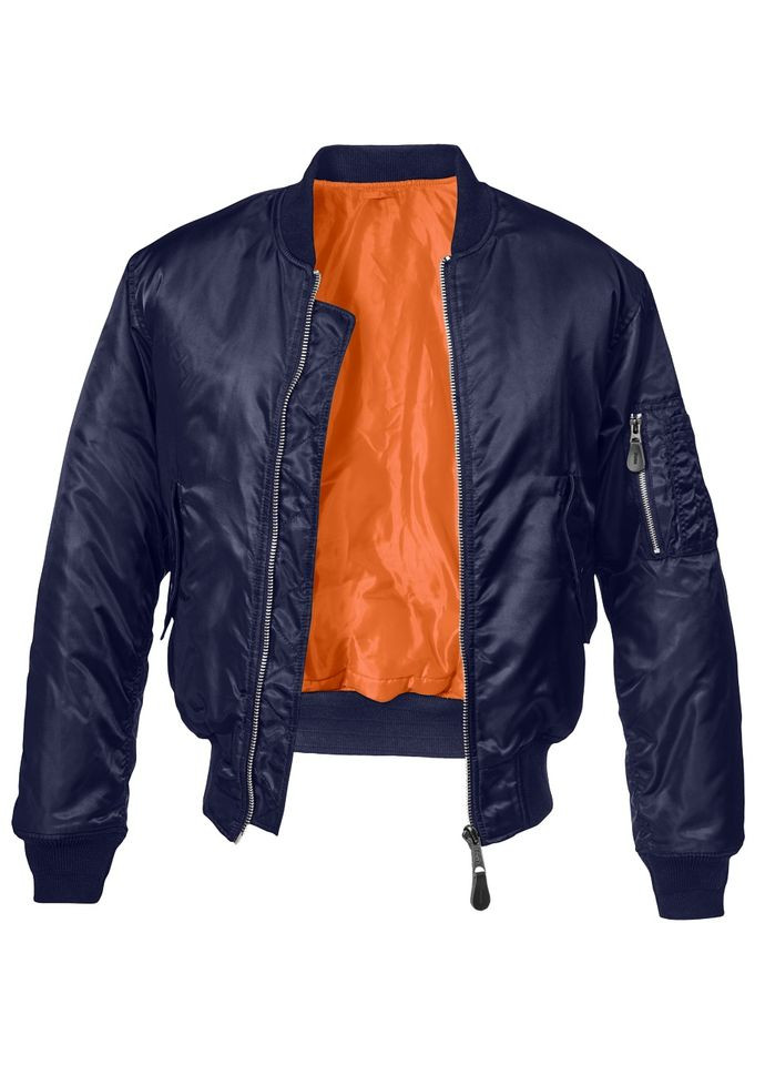 Синяя демисезонная куртка ma1 jacket dark navy Brandit