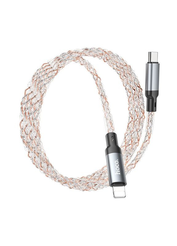 Кабель для зарядки Lightning Type-C для iphone / дріт, шнур тайп сі на лайтнінг зарядний кабель для айфона 1м Hoco (356098752)