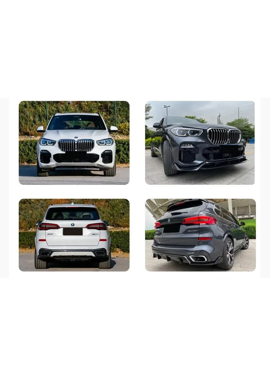 Передня Lip накладка Paradigm V-3 (2018-2022, чорний глянець) для BMW G05 2019- рр No Brand X5 (389782790)