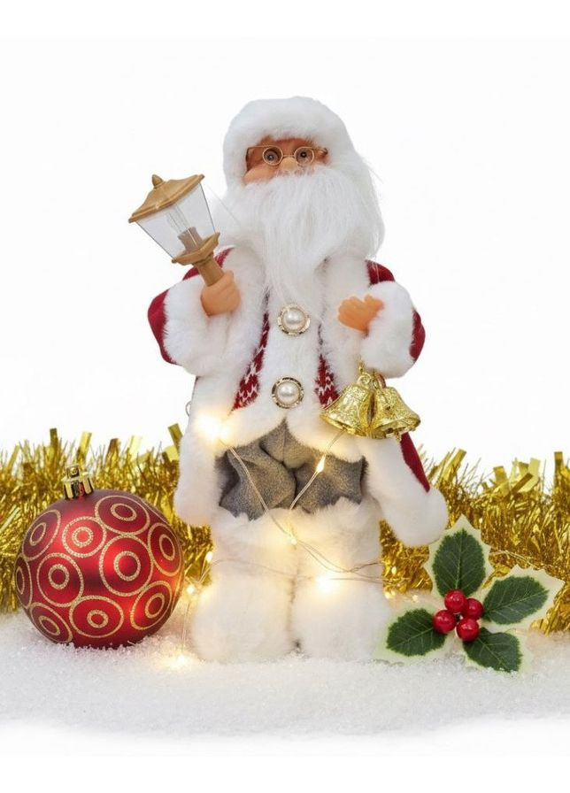 Новорічна фігурка Святий Миколай 30 см (9205-1) Червоний No Brand (369305218)