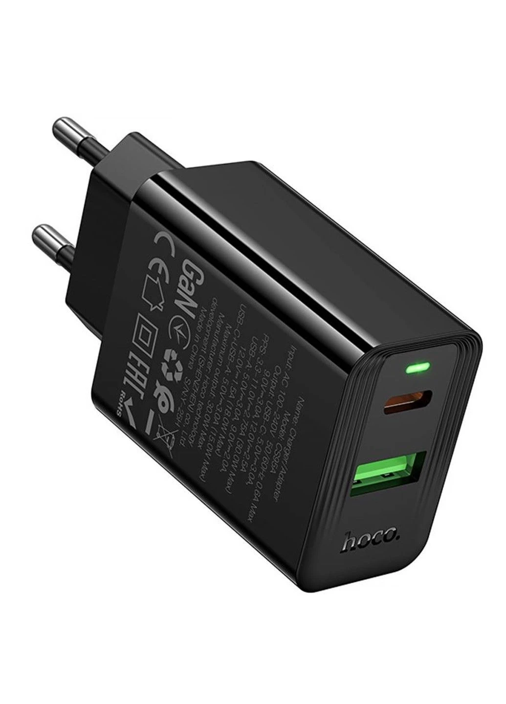 СЗУ CS95A Leader PD30W+QC3.0 (1USB-A/1C) Hoco (389071445)