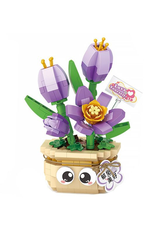 3D конструктор 8842 тюльпан 430 деталей пластиковый набор строительных блоков 7шт Loz (352012207)