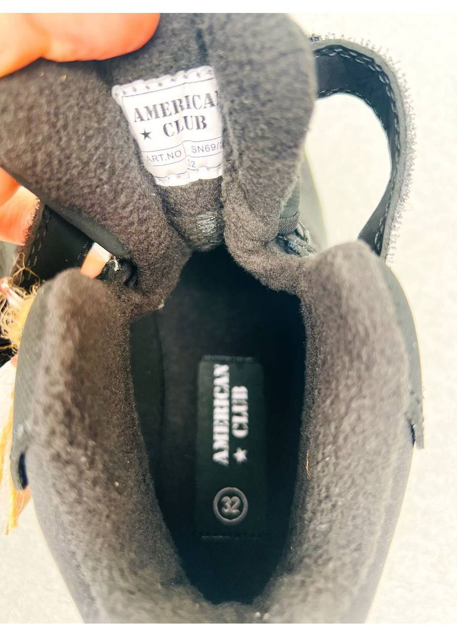 Трекінгові чорні термо черевики American Club (366336637)