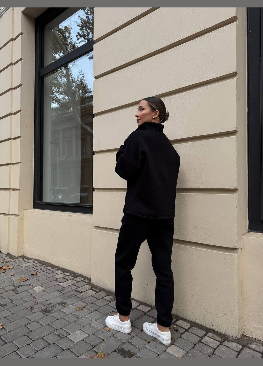 Теплый женский костюм из турецкой бордовой тринитки, женский спортивный костюм двойка тринитка No Brand (306375710)