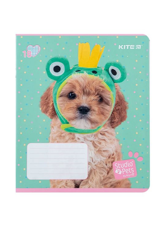 Тетрадь школьная Kite Studio Pets SP24-236, 18 листов, клетка (4063276212375) Вид 4 No Brand (373109319)