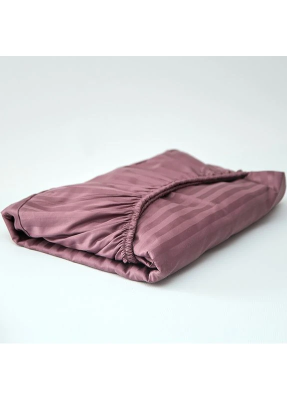 Простирадло на резинці Satin Stripe 90х190х25 см (MS-850004843) Moon&Star Garnet (386596132)