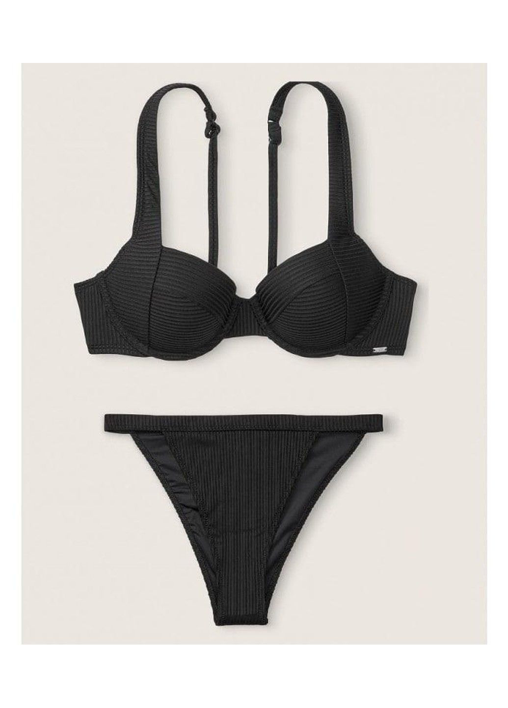 Чорний купальник чорний pink Victoria's Secret