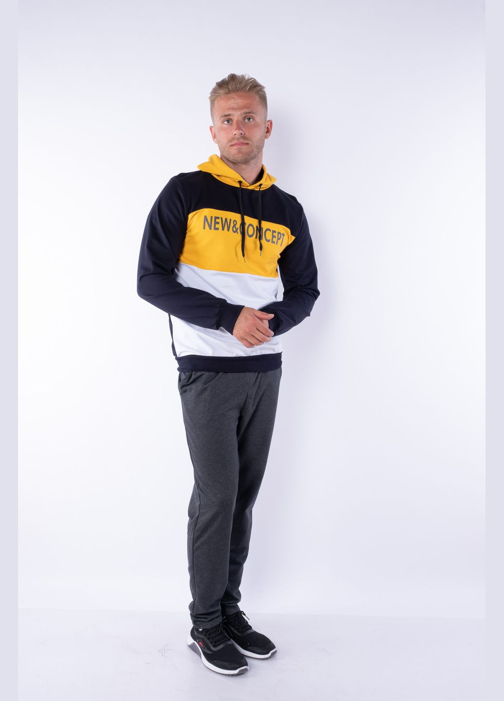 Худі (Темно-синій/жовтий) Time of Style (341530429)