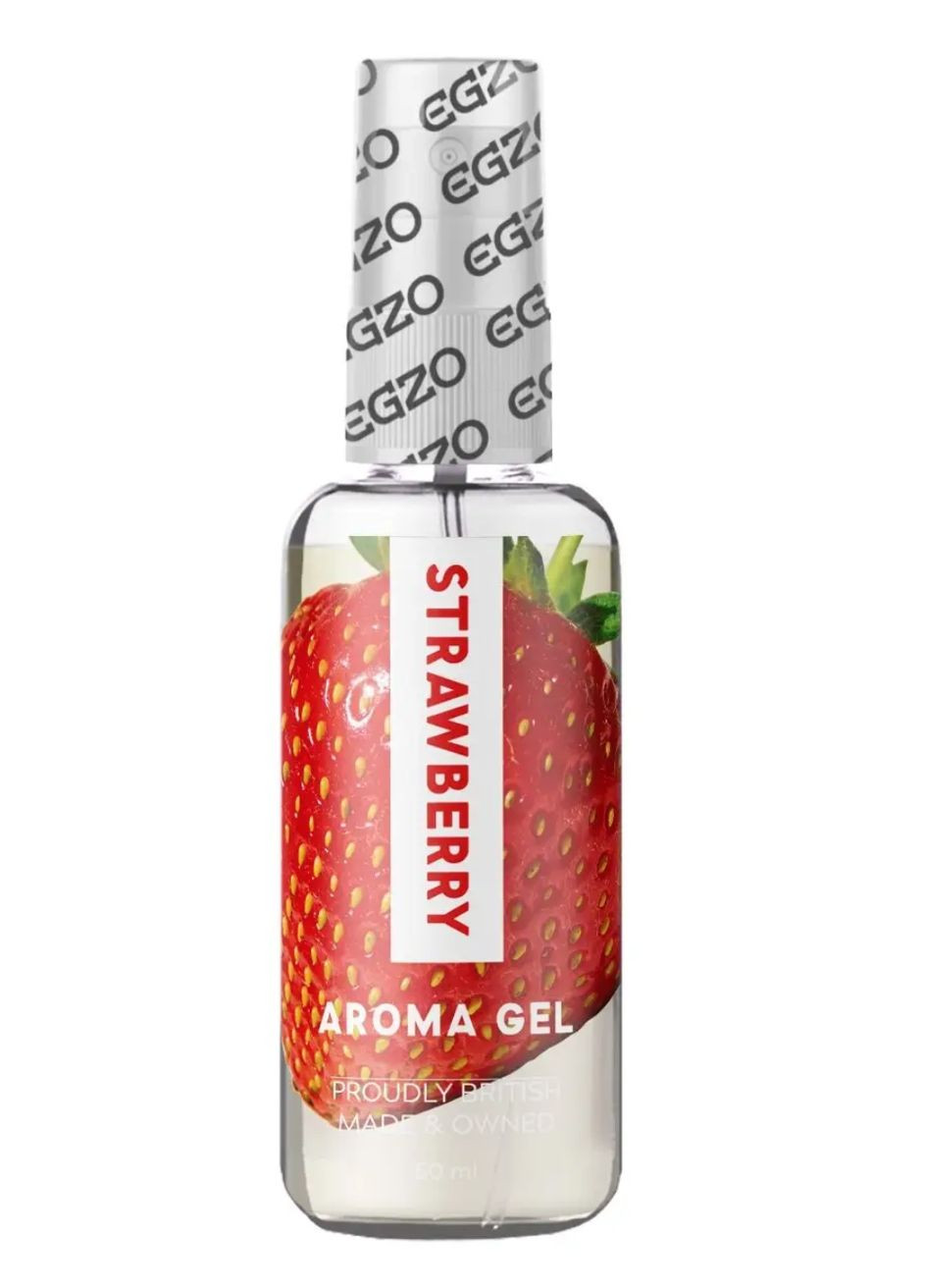 Оральний гель-лубрикант зі смаком полуниці AROMA GEL - Strawberry, 50 мл. Egzo (293246230)