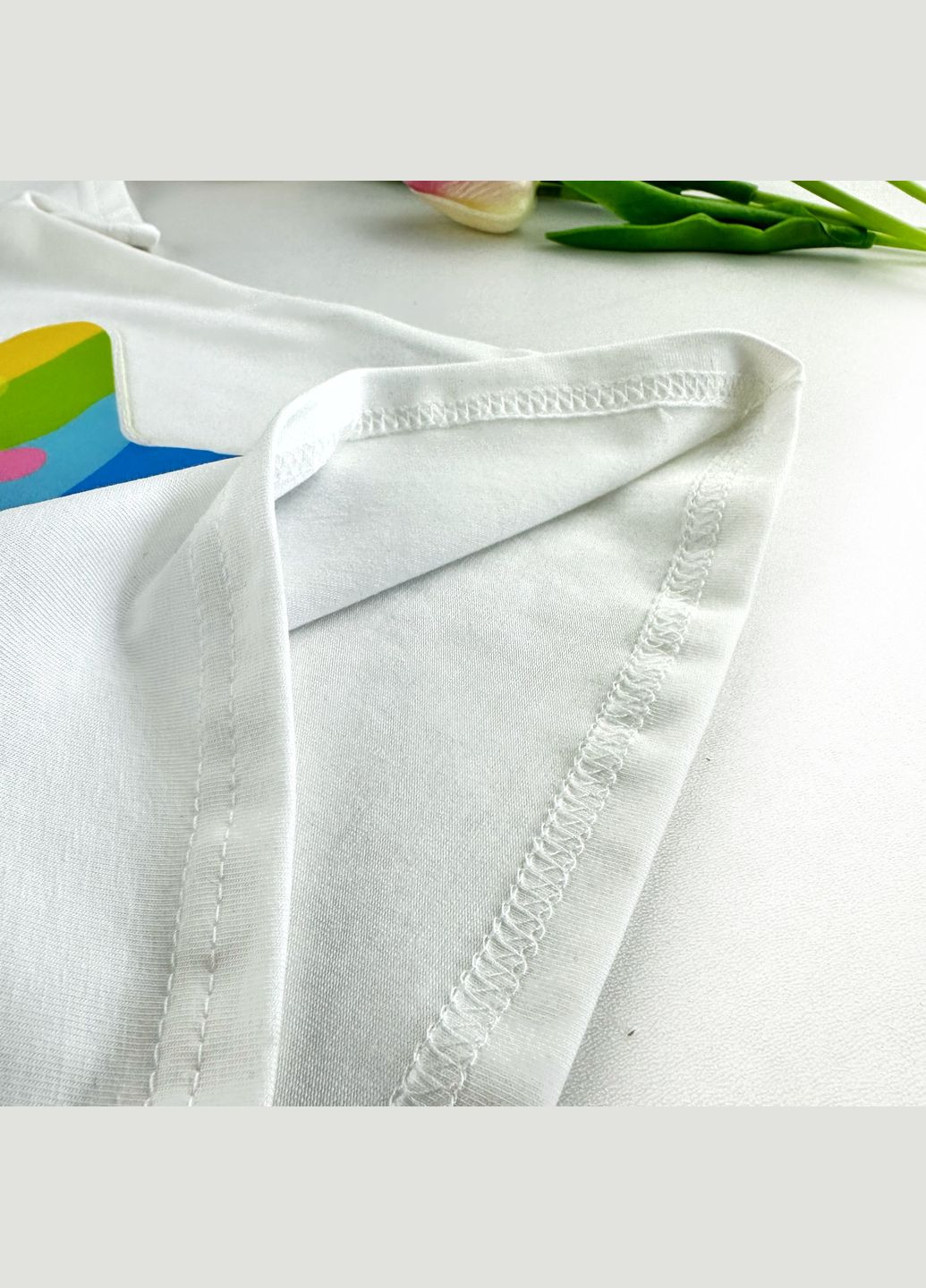 Молочная летняя футболка летний 3-ts-c-12-1-062431 Marakas