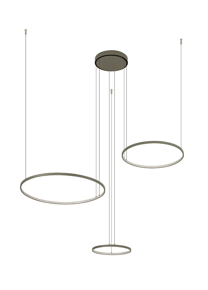 Люстра 11398 Circolo Led 3x45W 3000K 1600Lm IP20 Оливкова (11398) Nowodvorski (318524238)