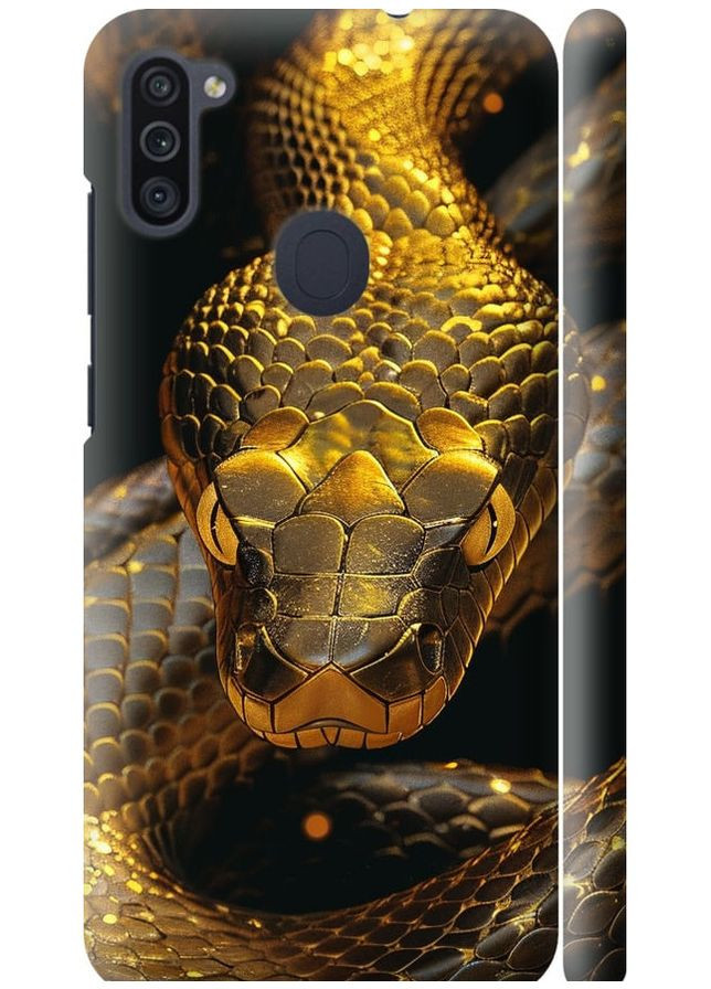 3D пластиковий матовий чохол 'Golden snake' для Endorphone Samsung Galaxy A11 A115F (286764005)