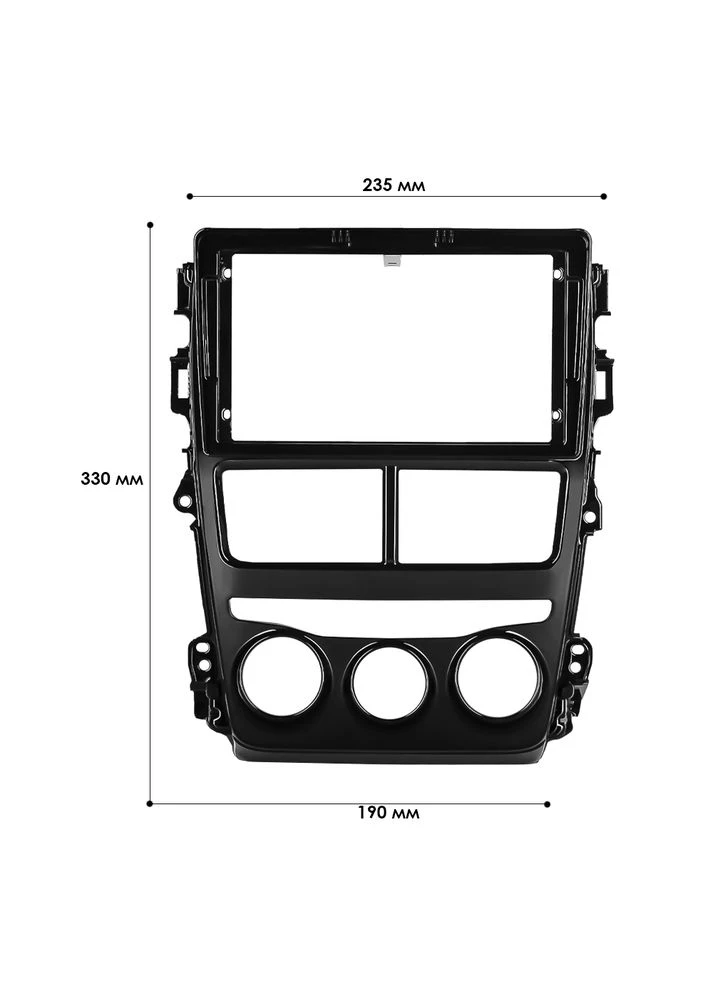 Переходная рамка Toyota Yaris 2017-2020 (6374) 9" Lesko (394182404)