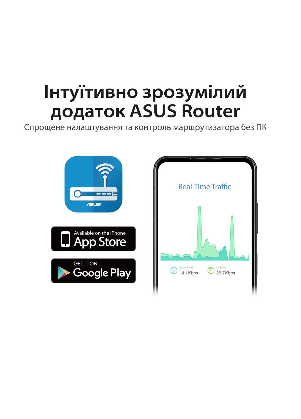 Беспроводной маршрутизатор RT-AX57 (90IG06Z0-MO3C00) Asus (341487024)