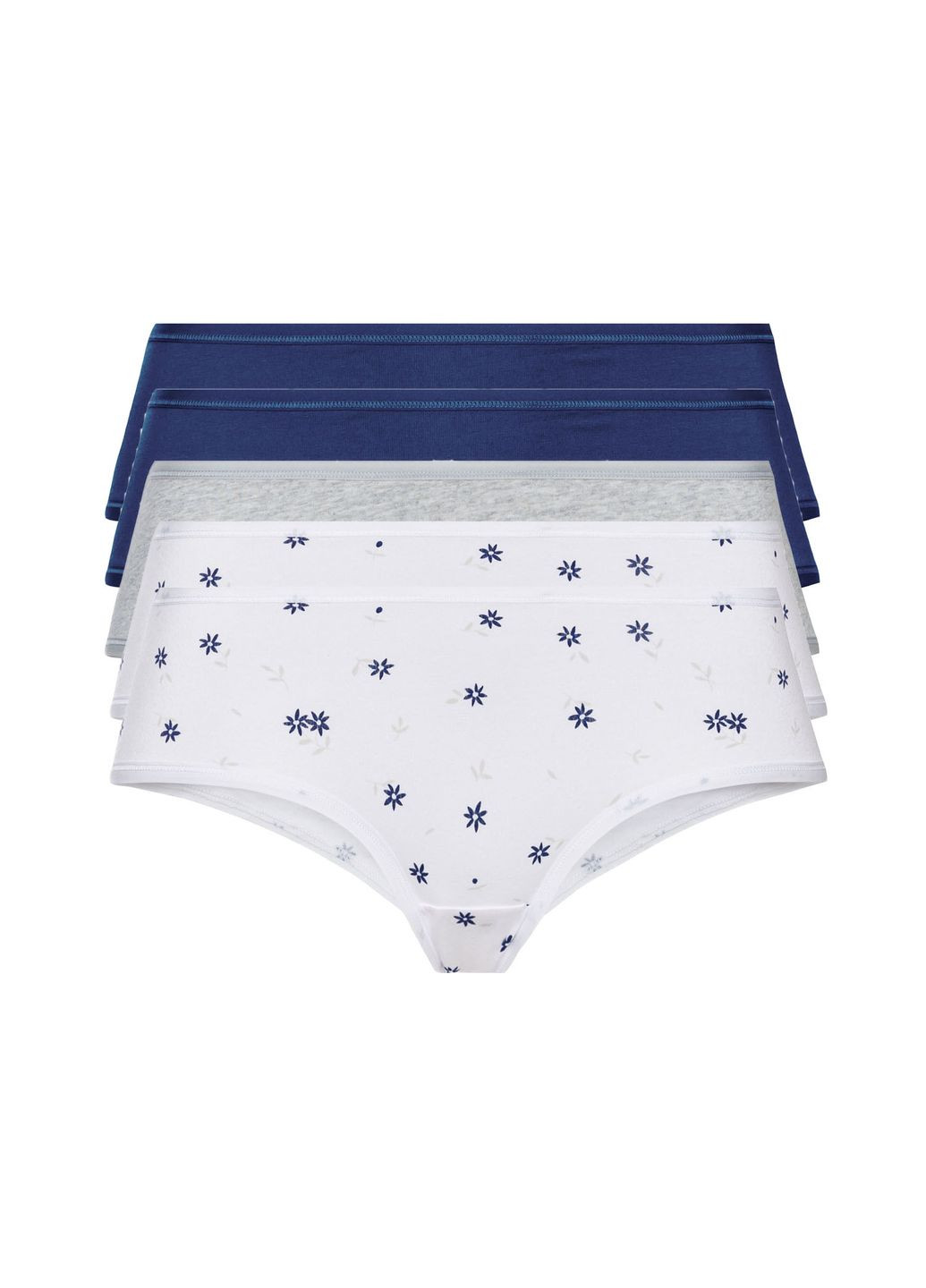 Трусики-хіпстери набір 5 шт. бавовняні для жінки LYCRA® 381913 Різнобарвний Esmara С эластичным поясом (335009219)